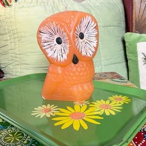 70s Owl Candle